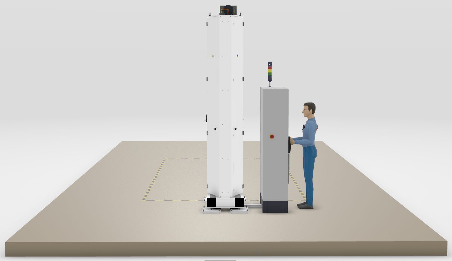 Colonne de Levage vue de gauche