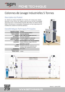 Fiche Technique Colonnes 5 tonnes page 1