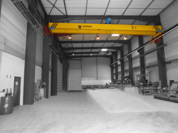 SEFI Tarnos Hall de montage Pont 8 tonnes